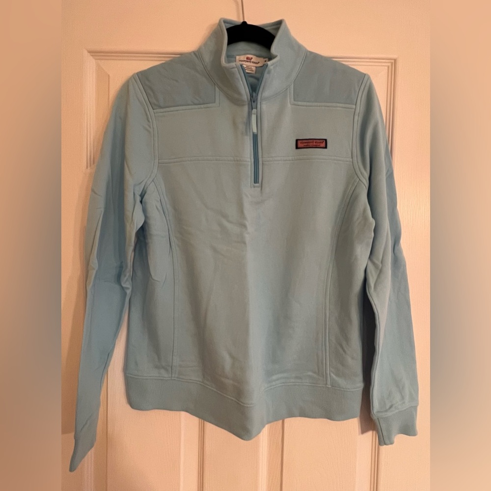 vineyard vines Light Blue “Whale Line” Shep Shirt, Medium